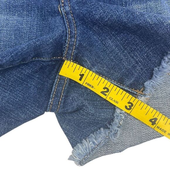 Joe's Womens Distressed Frayed Hem Cut-Off Shorts Blue Denim Phoebe Wash Size 30 - Picture 9 of 15